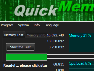 QuickMemoryTestOK 4.61 free downloads