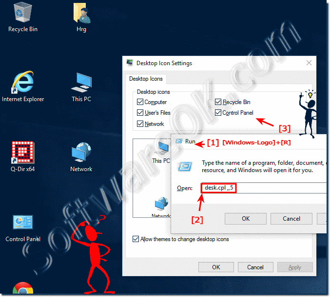 desktop not showing in windows 10