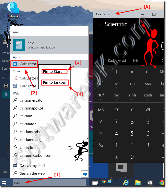 how to change default calculator in windows 10