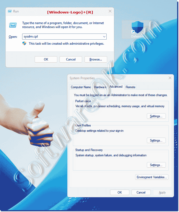 A look at the advanced system settings in Windows 12!