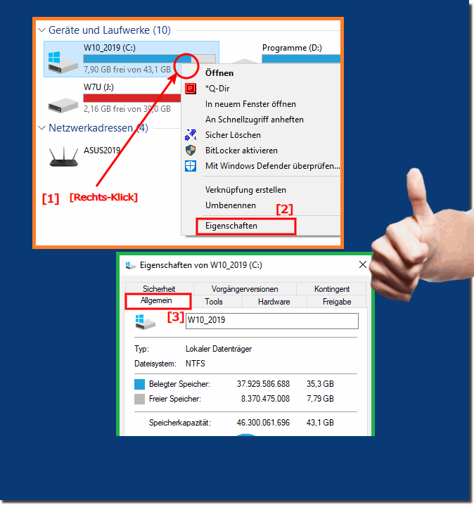 Check free storage space before updating to Windows 12!