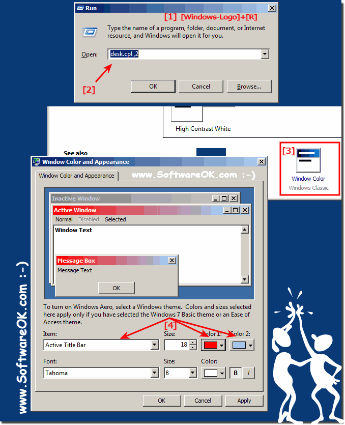 change taskbar color windows 7 basic