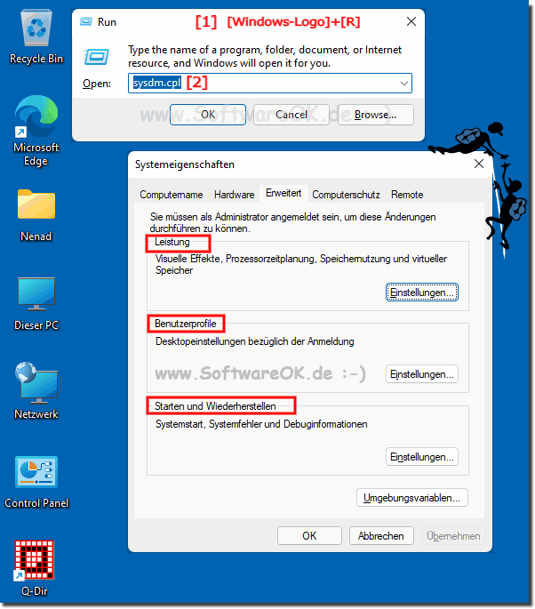 Why are advanced system settings important in Windows?