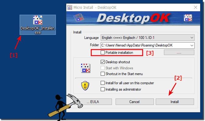 download the new for windows DesktopOK x64 11.06
