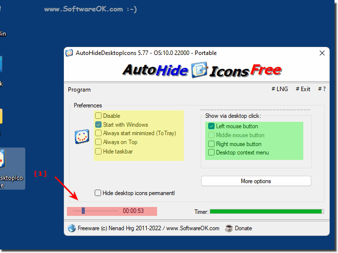 AutoHideDesktopIcons 6.06 download the new version for windows