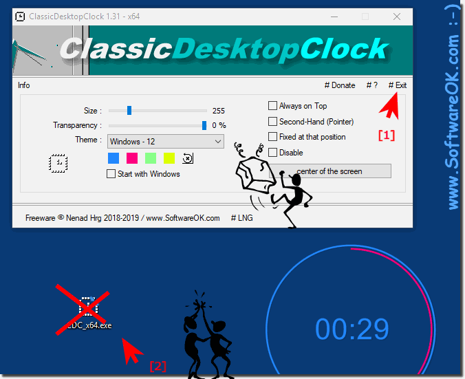 ClassicDesktopClock 4.44 instal