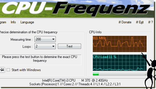 instaling CpuFrequenz 4.21