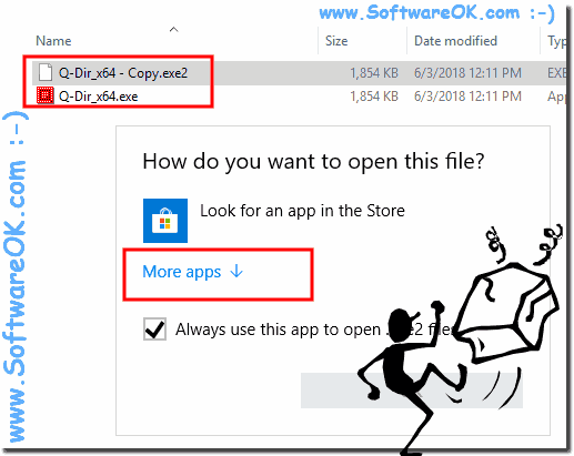 .exe file opener extensiion