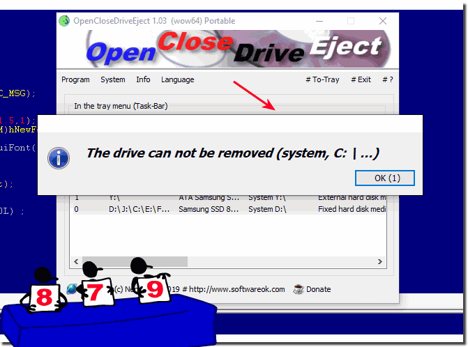 OpenCloseDriveEject 3.21 free