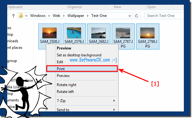 Print images in MS File Explorer!