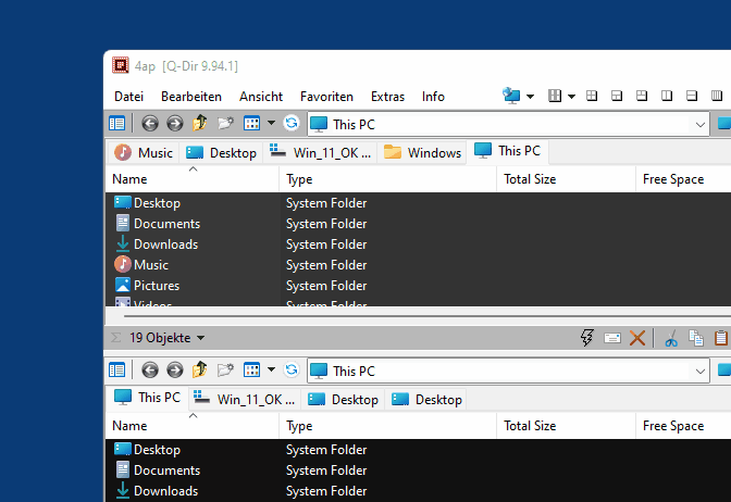 Explorer folder tabs or moving tabs on Windows 11, 10, ...