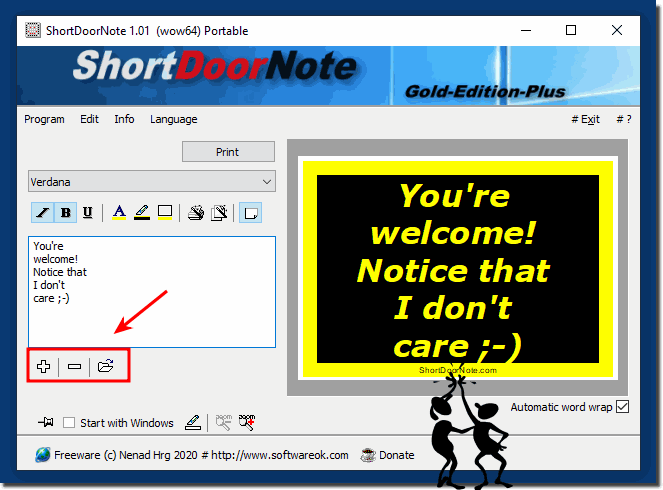 download the new ShortDoorNote 3.81