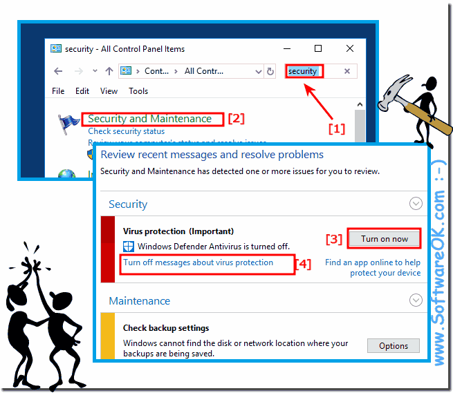 windows 10 check virus protection notification