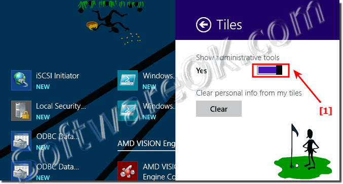 Showadministrative tools in Windows 8.1 Start Tiles!