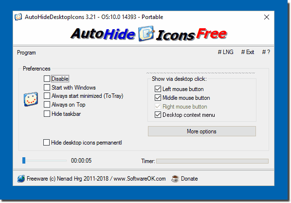 free instal AutoHideDesktopIcons 6.06