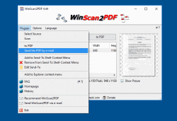 Save the scanned documents into PDF.